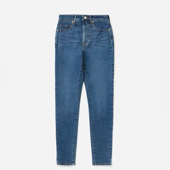 Everlane the curvy authentic stretch high rise skinny jeans, EUC, 26 crop - Picture 3 of 8